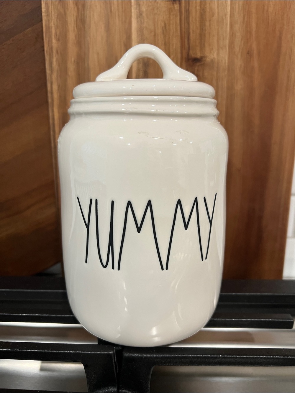 Rae Dunn YUMMY Small Canister.